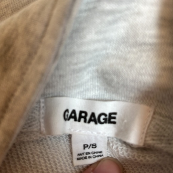 GARAGE Light Gray Cropped Pullover Sweatshirt - Picture 12 of 14